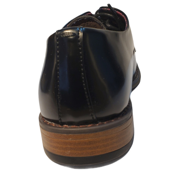 Steve Madden Mens Cratik Box Derby with Medallion 8.5 Black